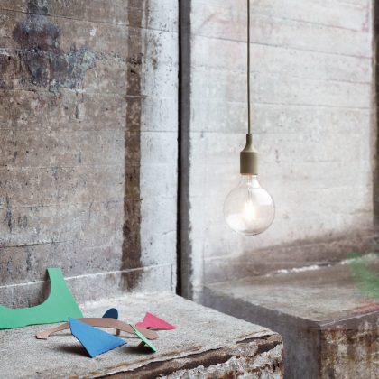 Muuto E27 Socket Hanglamp LED Beige-Green