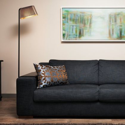 Owalo 7010 Vloerlamp Zwart