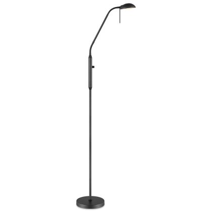 Industrie Vloerlamp - Zwart metalen Staande Lamp - 20.3/20.3/159cm - Inclusief LED G9 Lichtbron 3W 270Lm 2700K - met dimschakelaar - Voor slaapkamer en woonkamer