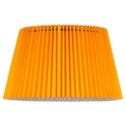 Papieren Gevouwen Lampenkap - Conisch - Oranje - ø40 x 24 cm - E27 fitting - Voor Staande Lamp - Ontworpen voor woonkamer en eetkamer