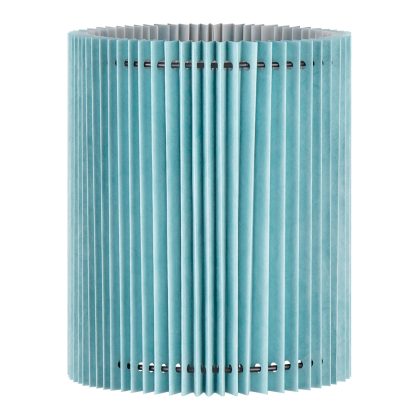 Papieren Gevouwen Lampenkap - Cilindrisch - Blauw - ø20 x 24 cm - E27 fitting - Voor Tafellampen - Ontworpen voor woonkamer en eetkamer