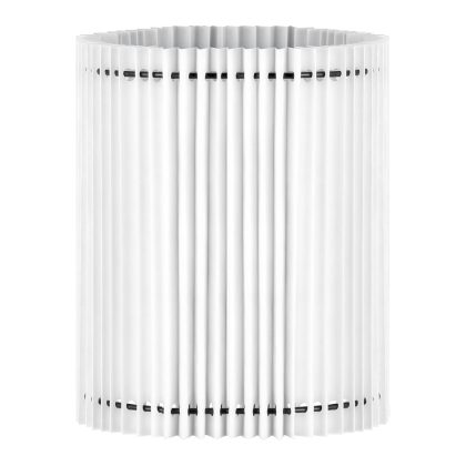 Papieren Gevouwen Lampenkap - Cilindrisch - White - ø20 x 24 cm - E27 fitting - Voor Tafellampen - Ontworpen voor woonkamer en eetkamer