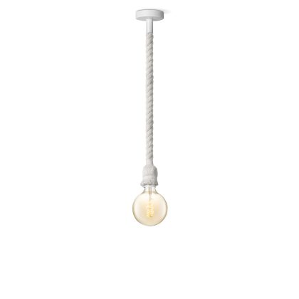 Light depot - hanglamp Leonardo wit Spiral g125 - amber - Outlet