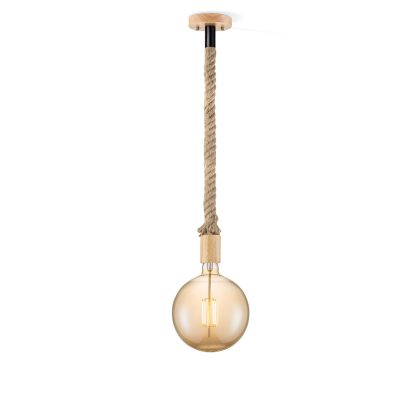 Light depot - hanglamp Leonardo Globe g180 - amber - Outlet