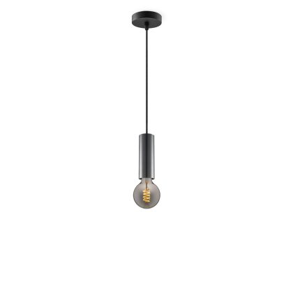 Light depot - hanglamp Saga zwart Spiral g95 - smoke - Outlet