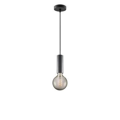 Light depot - hanglamp Saga zwart Spiral g125 - smoke - Outlet