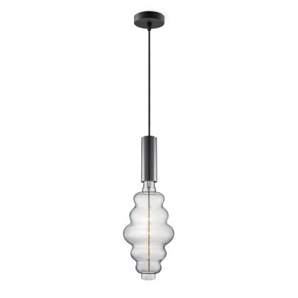 Light depot - hanglamp Saga zwart Cloud - helder - Outlet