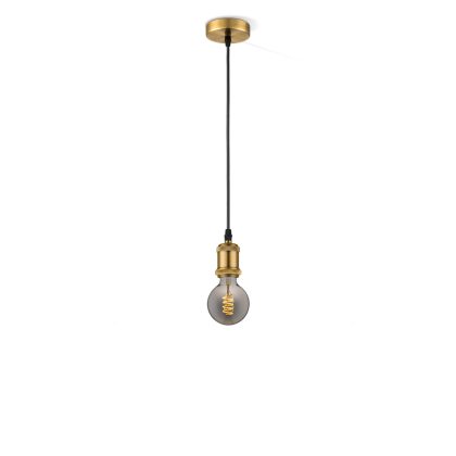 Light depot - hanglamp Vintage Spiral g95 - Brons - smoke - Outlet