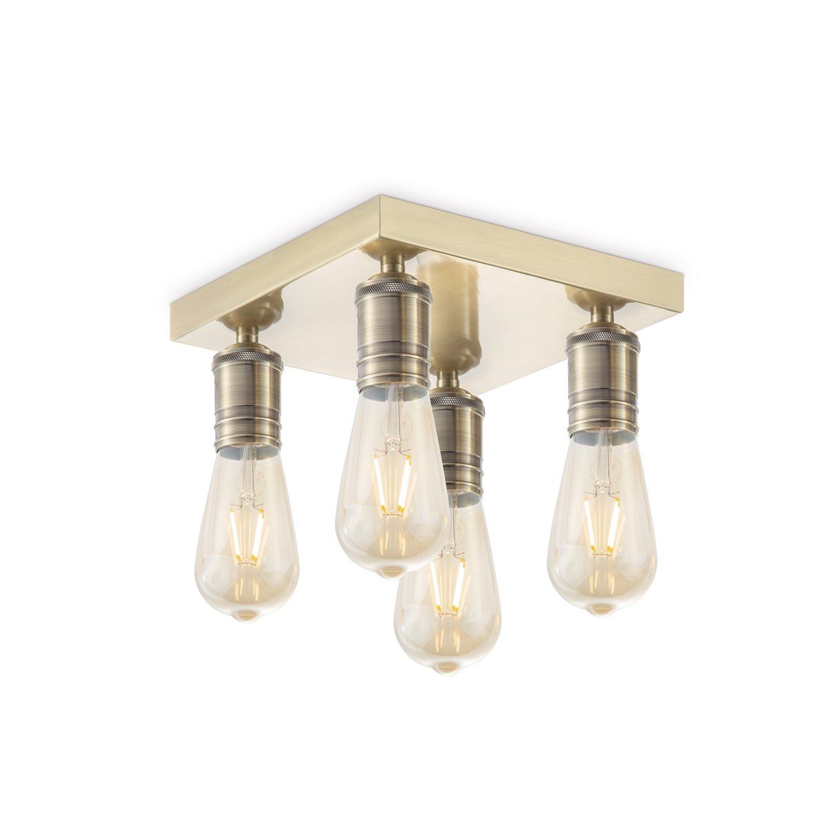 Light depot - opbouwspot Nitro 4 lichts - vintage - Outlet