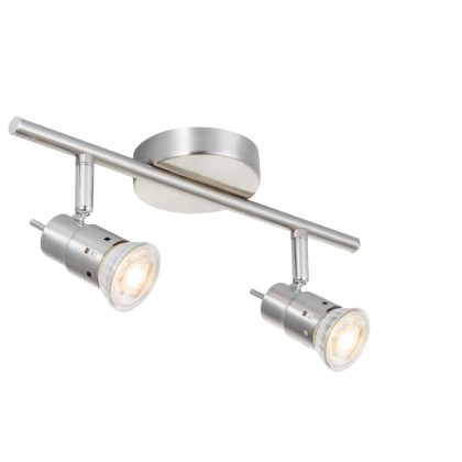 Home sweet home LED opbouwspot Cilindro 2 lichts ↔ 32 cm - mat staal