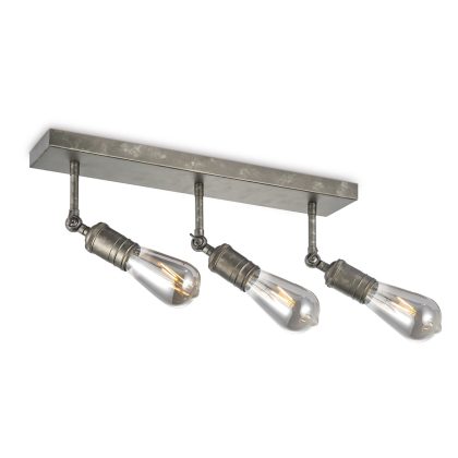 Light depot - opbouwspot Spy 3 lichts - burned metal - Outlet