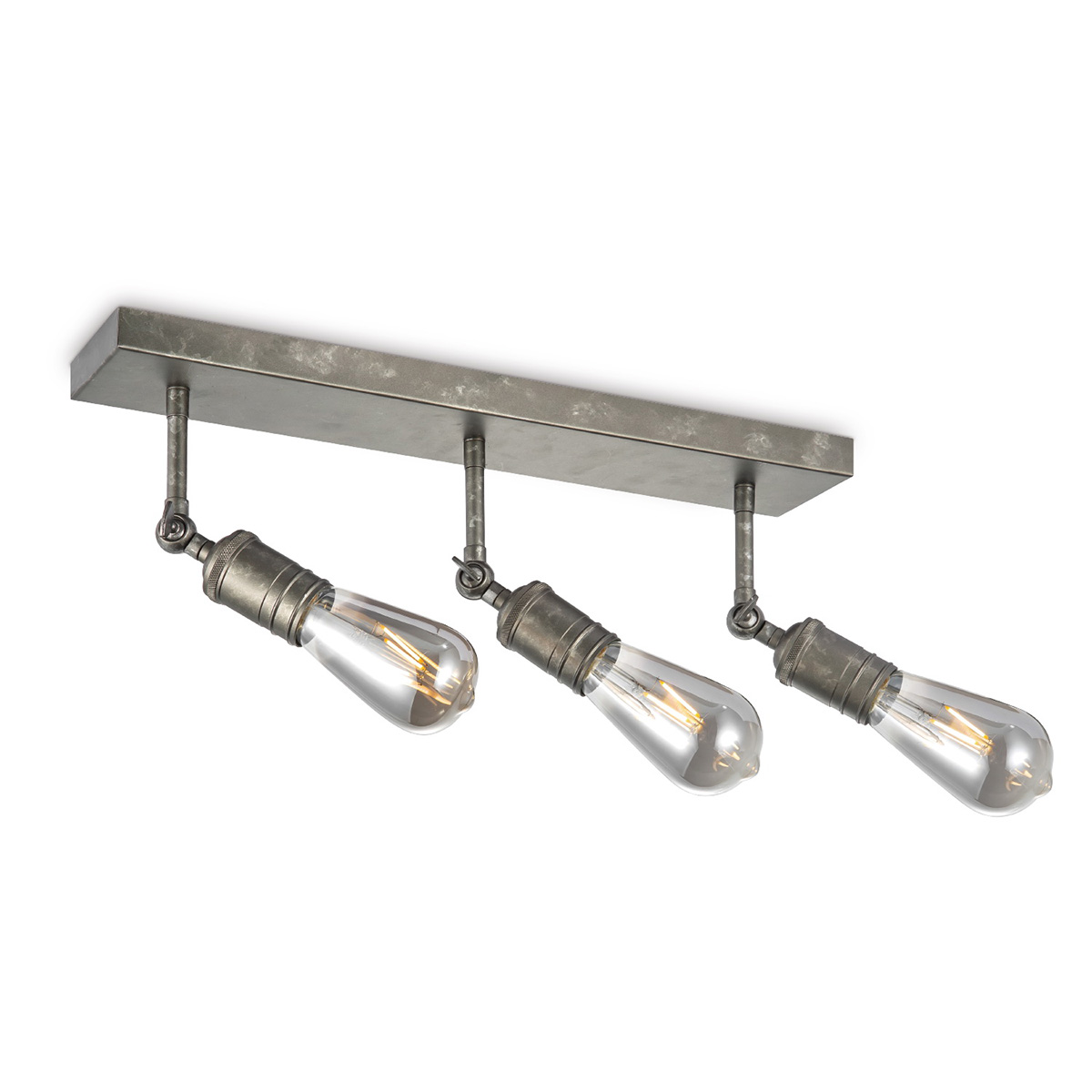 Light depot - opbouwspot Spy 3 lichts - burned metal - Outlet