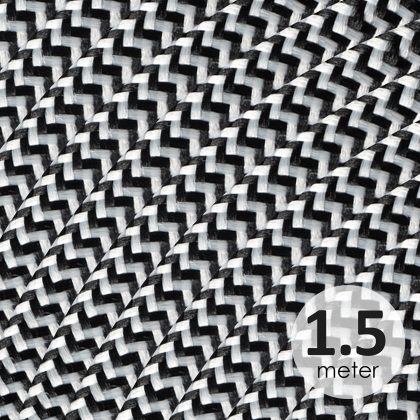 Light depot - strijkijzersnoer 1,5 meter - zwart / wit - Outlet