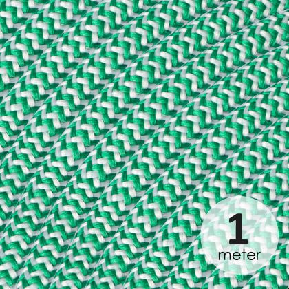 Light depot - Strijkijzersnoer 3-aderig - per meter - groen/wit - Outlet