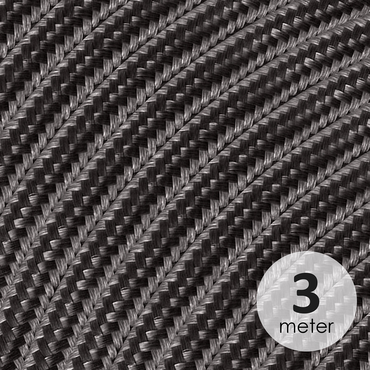 Light depot - strijkijzersnoer 3 meter - antraciet - Outlet