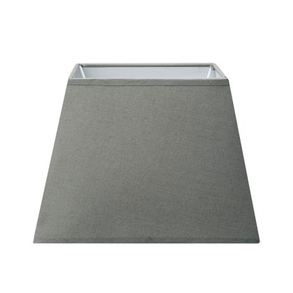 Lampenkap vierkant schuin | taps | katoen | stoffen lampenkap voor tafellamp | lampenkap met E27 fitting | B20cm D20cm H14cm | antraciet