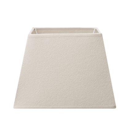 Lampenkap vierkant schuin | taps | linnen | stoffen lampenkap voor tafellamp | lampenkap met E27 fitting | B20cm D20cm H14cm | warmwit
