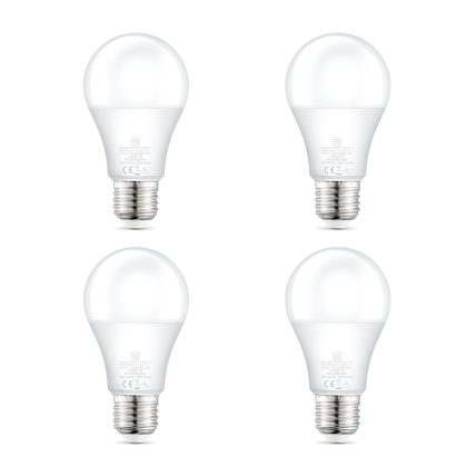 LED A60 E27 9W 806LM DIMBAAR WARM WIT (4PCS)