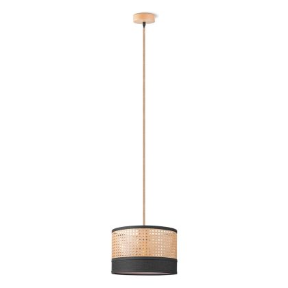 Home sweet home hanglamp Cane weave - linnen / zwart