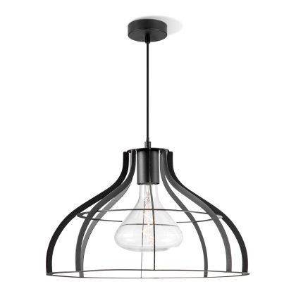 Light depot - hanglamp Blank 40 - zwart - Outlet