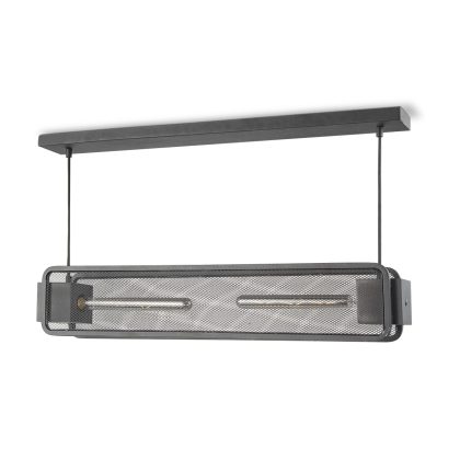Light depot - hanglamp Weave Beam 2 lichts - zwart - Outlet