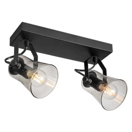 Home sweet home LED opbouwspot Edge 2L balk - zwart