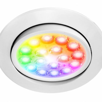 Mi·Light Mi-Light 9W RGBWW Kleur + Dual White LED Inbouwspot 220V. Kantelbaar