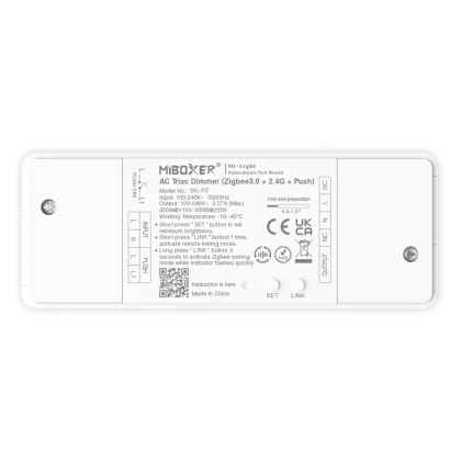Mi·Light Miboxer 500W 230V AC Triac Dimmer module RF draadloos + Zigbee 3.0 + Push dimmen |