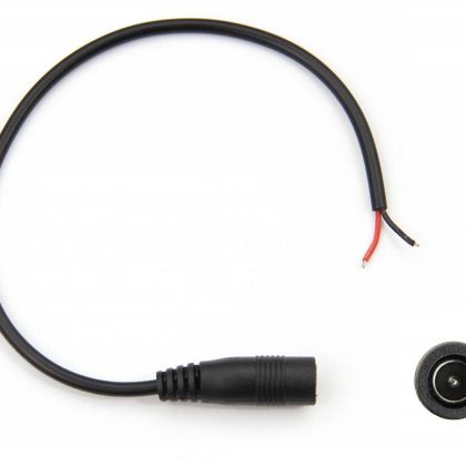 DC 5,5mm x 2,1mm Female Pigtail Connector 15 of 100 cm lang