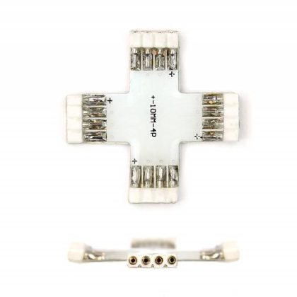 X-Connector Female 4 Pin voor 10mm RGB Led Strips