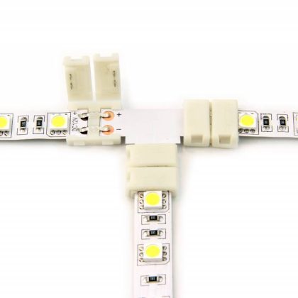 T-Connector voor Witte Led Strips | Soldeervrij