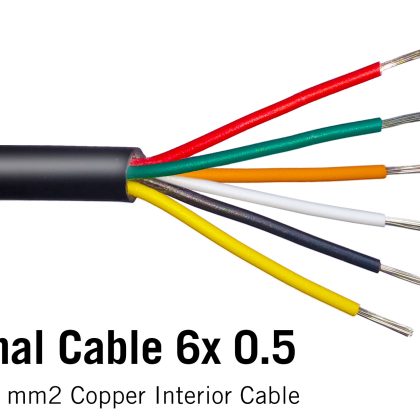 6-aderige Ronde Kabel 20 AWG RGBWW / RGBCCT