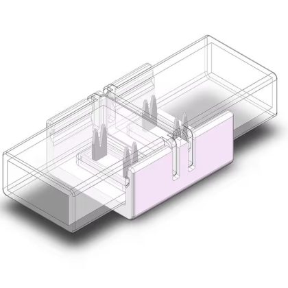 IP68 Witte COB LED strip koppelstuk, soldeervrij. Voor 10mm ledstrips