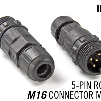 M16 5 Pin IP67 Waterdichte Male Connector