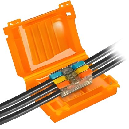 Applamp Waterdichte Gelbox met 3-Pins INOUT WAGO