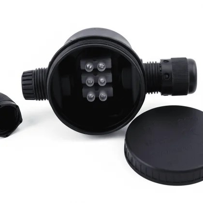 Applamp 3-Pin Waterdichte Lasdoos IP66 - Veilige Kabelverbinding voor Buiten
