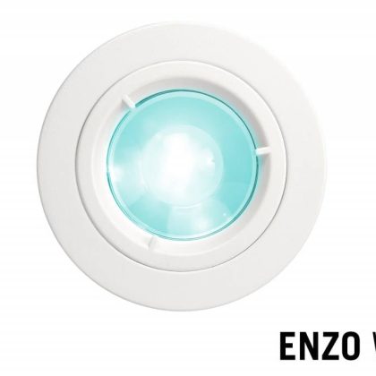 Mi·Light GU10 LED Inbouwspot Armatuur ENZO. Satijn Wit. Rond ⌀81mm