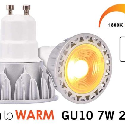 Applamp Zilveren Dim2Warm 7W GU10 LED 220V