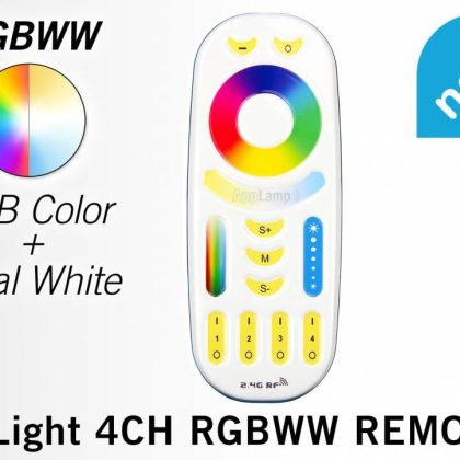 Mi·Light Touch Remote RGB+CCT (Dual White) Mi-Light RGBWW met 4-kanalen