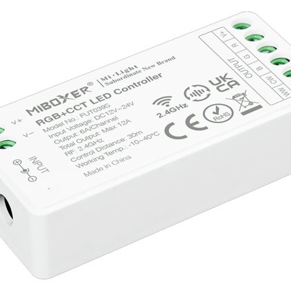 Mi·Light Milight RGBWW / RGBCCT RF Controller | 12-24 Volt 12 Ampère