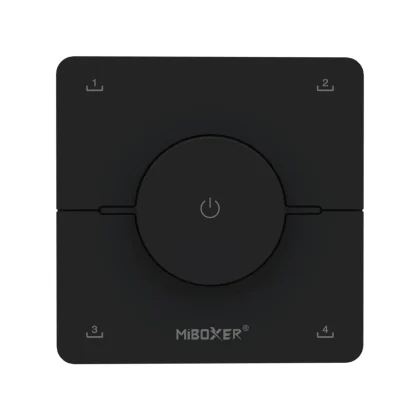 Mi·Light Draadloze Wanddimmer met Scènebediening voor Dual White Verlichting - Zwart