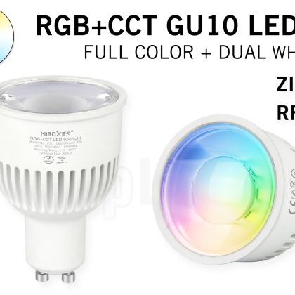 Mi·Light MiBoxer Zigbee + RF 6W RGBWW Kleur + Dual White Dimbaar GU10 LED Spot 220V