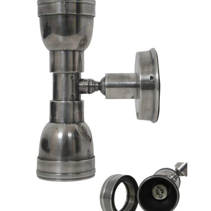 Muurspot Indigo Up en Down Antiek Zilver