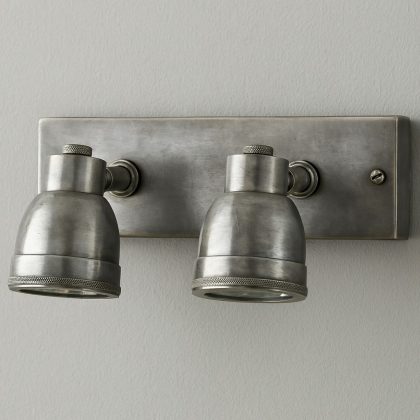 Opbouwspot Indigo Double Swirl Antiek Zilver