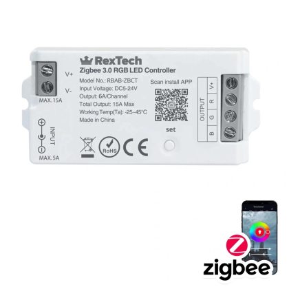 Losse zigbee controller voor RGB led strips