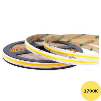 COB Ledstrip 24 Volt - 2700K - 5 meter - 320LED/m - 8W/m - IP20