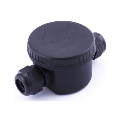 Lasdoos Spatwaterdicht - 2 flexibele ingangen 9-12 mm - Ø65x96x47mm - IP66