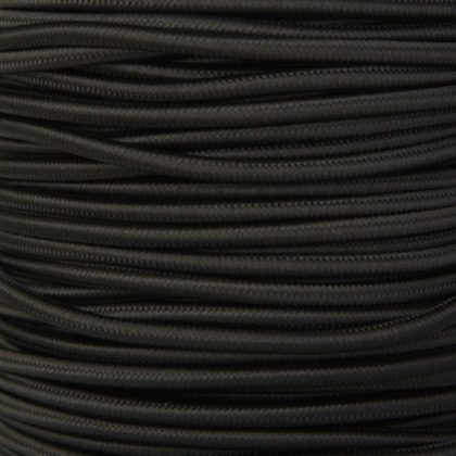 Strijkijzersnoer Zwart 2-aderig - per lopende meter