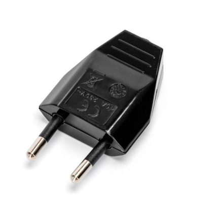 Eurostekker plat - Zwart