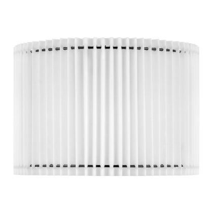 Papieren Gevouwen Lampenkap - Cilindrisch - White - ø30 x 20 cm - E27 fitting - Voor Hanglampen en Tafellampen - Ontworpen voor woonkamer en eetkamer